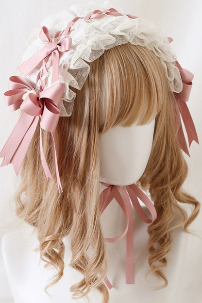 Girly Pink Ruffle Lolita Accessories