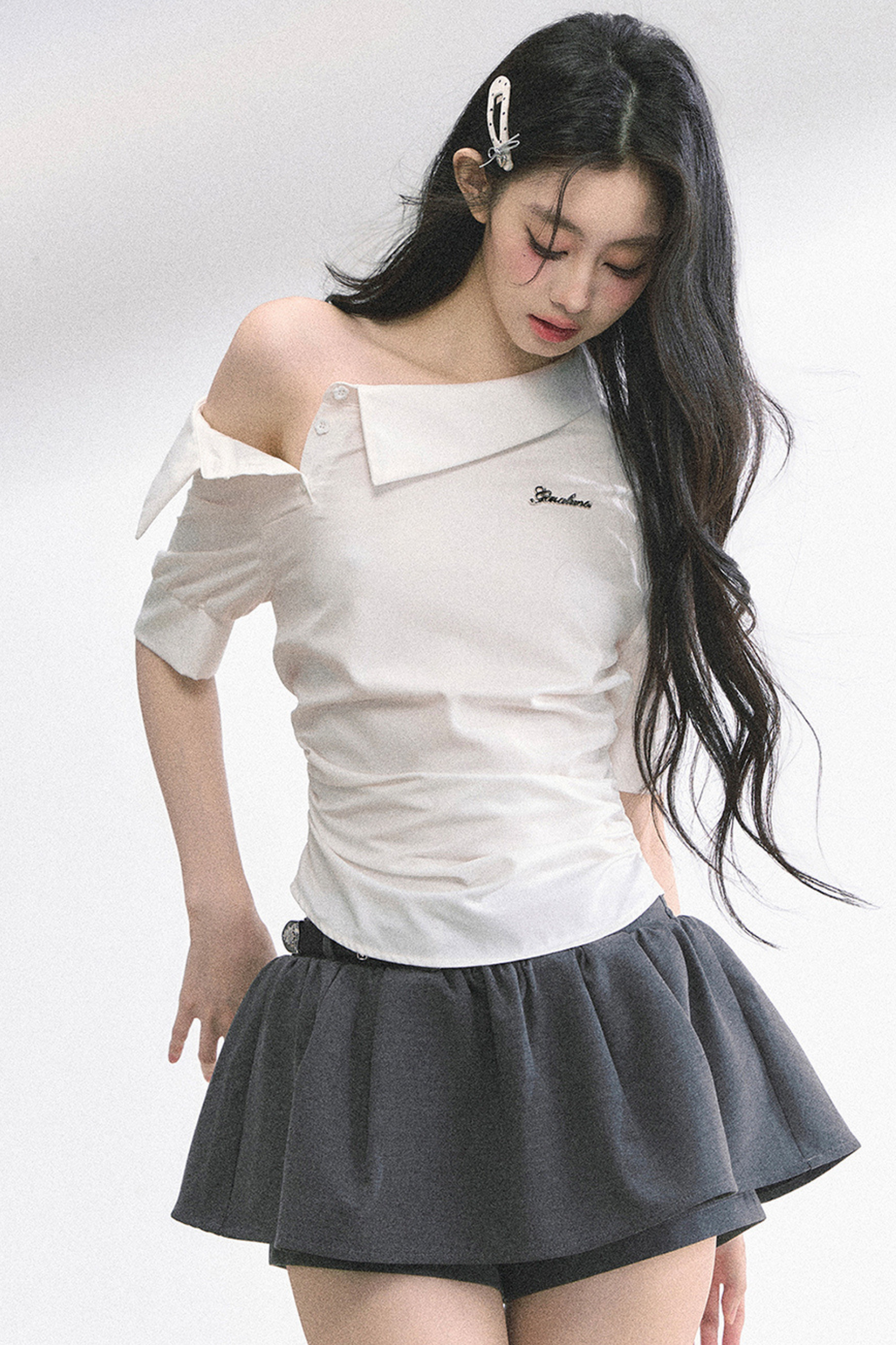 バッグリボンワンショルダートップス