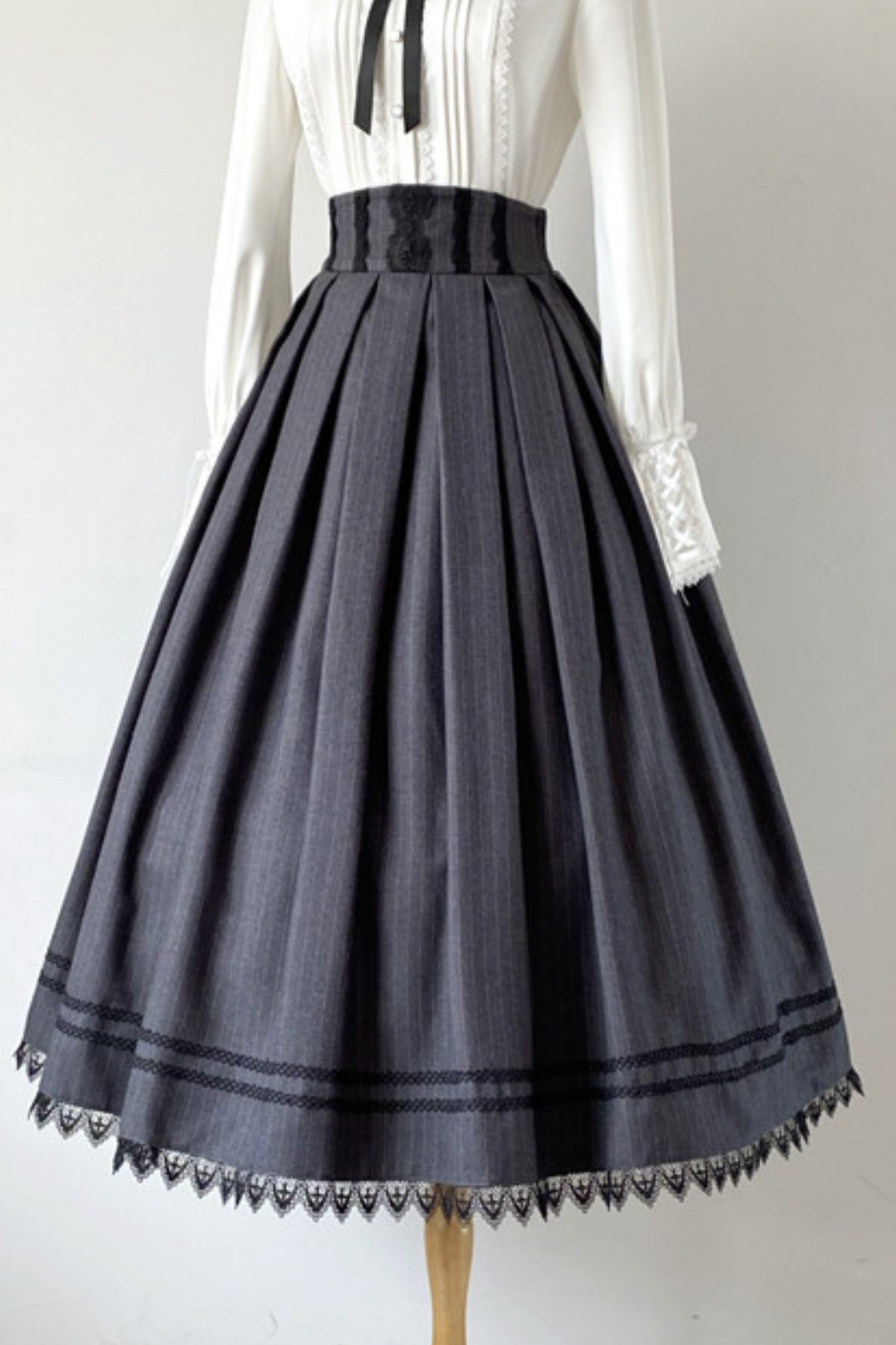 Retro Stripe Letter Skirt