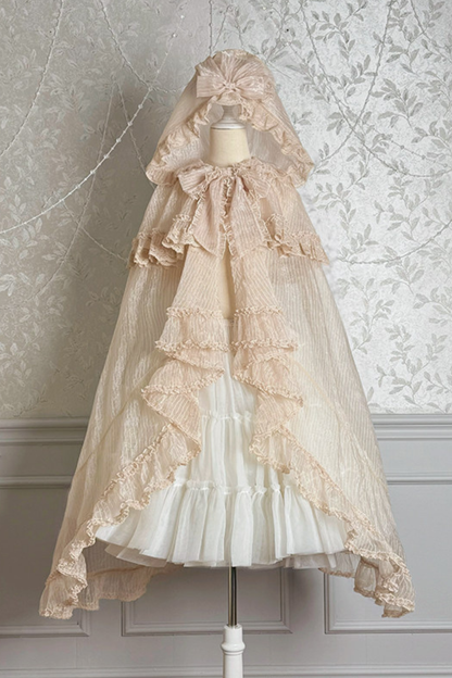 【4月3日予約締切】ファンタジーシアーフードロリータケープ