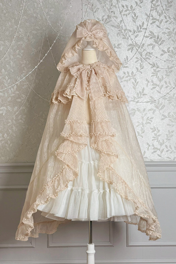 【4月3日予約締切】ファンタジーシアーフードロリータケープ