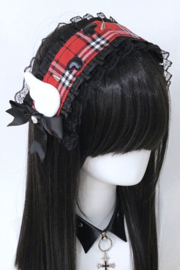 チェックウィングヘッドバンド