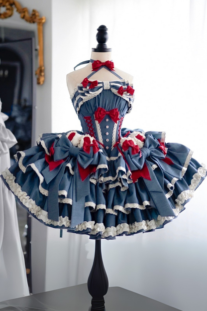 Cherry Rabbit Lolita Dress + Short Cardigan
