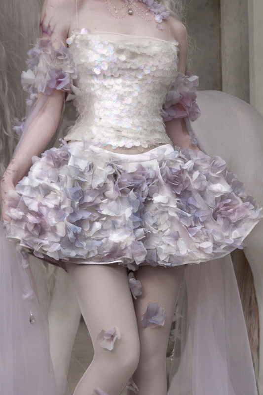 달빛 야수 플라워 스커트