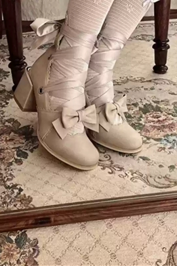 Ribbon Elegant Lace-up Lolita Shoes