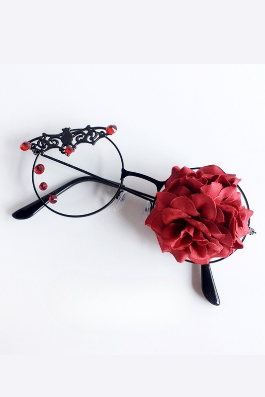ダークゴスフラワーメガネ
