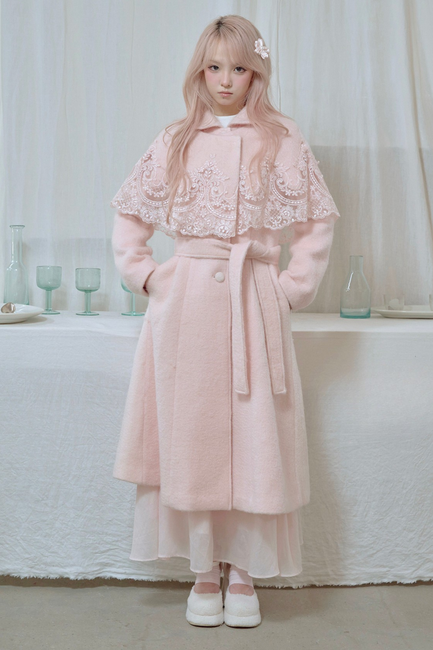 スイートレースケープロングコート