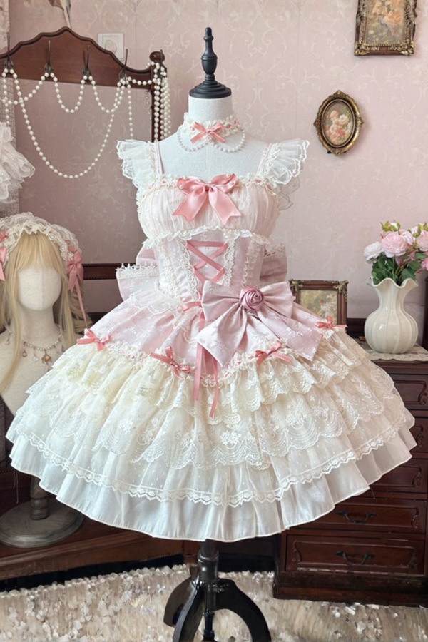 Princess Cute Sweet Lolita Dress + Tail