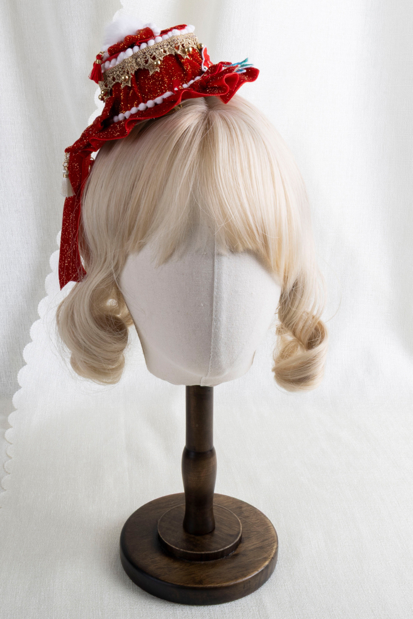 レッドベルベットロリータヘアクリップ