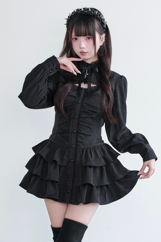 リトルゴスレースリボンドレス+ショートパンツ