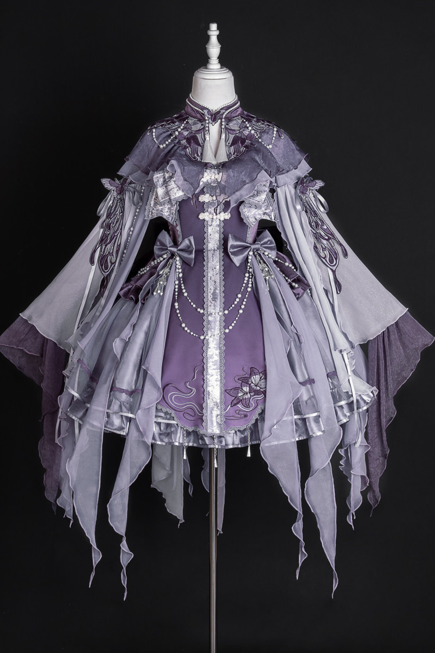 【予約商品】ダークチャイナロリータフェアリードレス+ショルダー+スリーブ