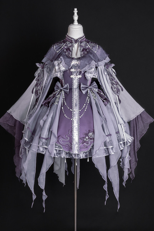 【予約商品】ダークチャイナロリータフェアリードレス+ショルダー+スリーブ