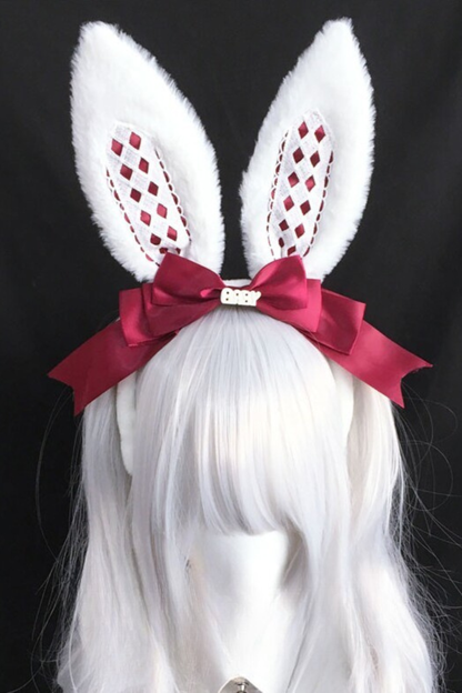 アリスバニーイヤーリボンヘッドバンド