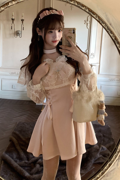 French Sweet Flare Dress