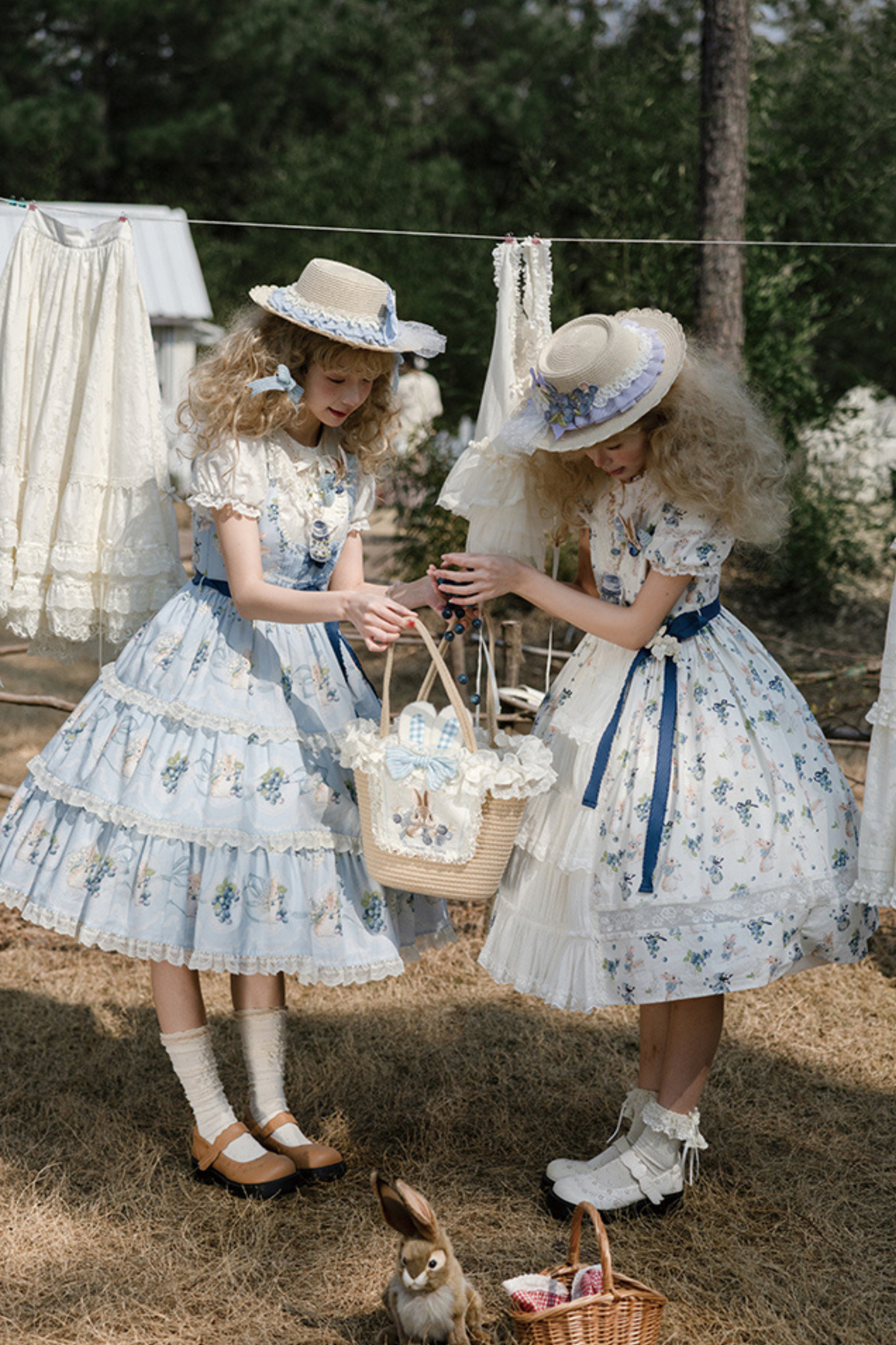 ベニーズブルーベリーガーデンロリータジャンパースカート+ドレス+インナーシャツ