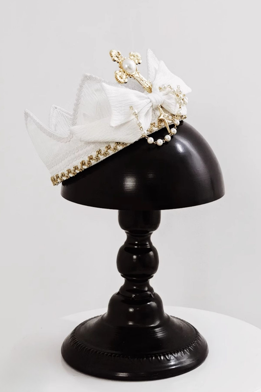 ホワイトムーンライトゴシッククラウンアクセサリー