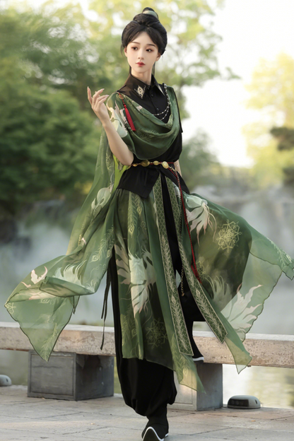 ネバーレスアイランドチャイナトップス+バルーンパンツ