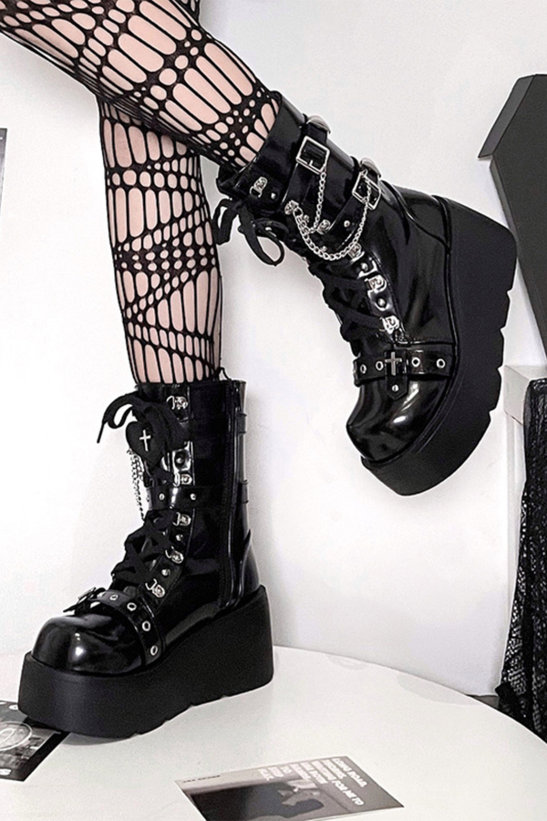 サブカルチャーY2Kベイブブーツ