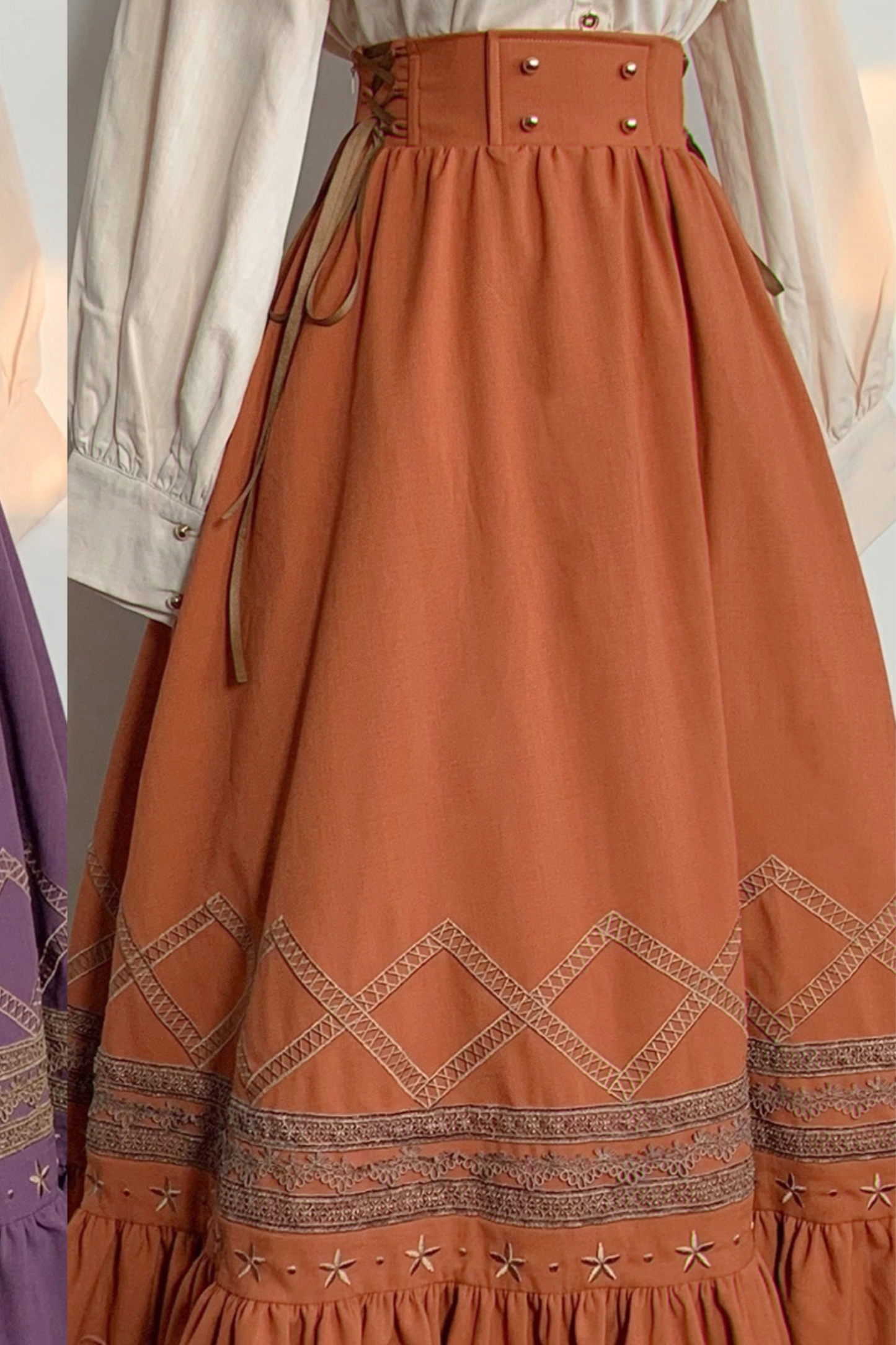 クラシカルレトロフレアロリータスカート