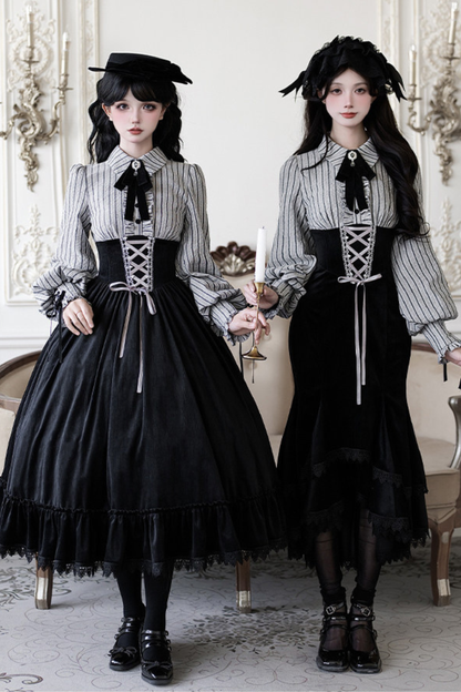 Fishtail Dress + Flare Dress + Hat + Hairband