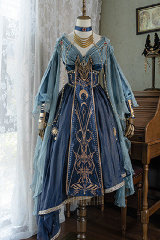 Bastet Elegant Kula Series Lolita Dress + Outerwear + Headdress + Bracelet