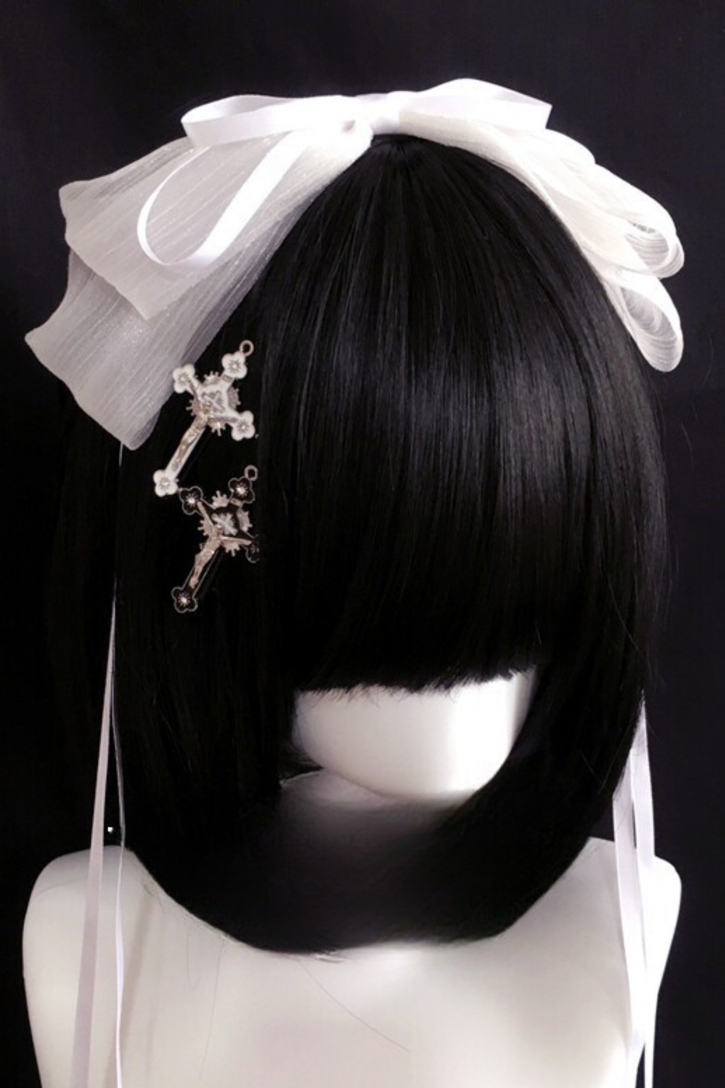 ゴシックリボンレースヘッドバンド