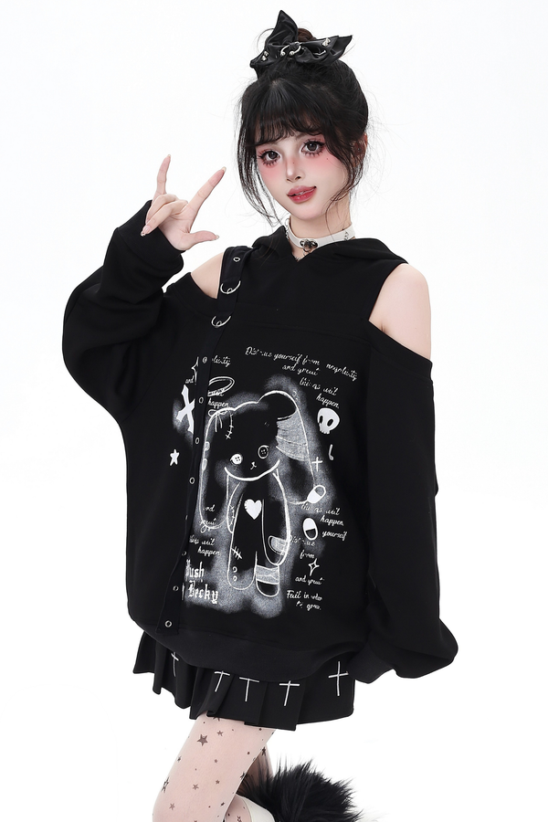 Bunny Off-the-shoulder Over-Tops