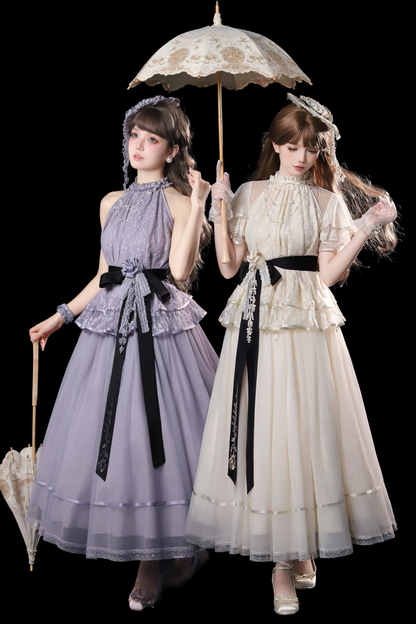 【4月5日予約締切】レトロエレガントインナー+トップス+スカート+アクセサリー