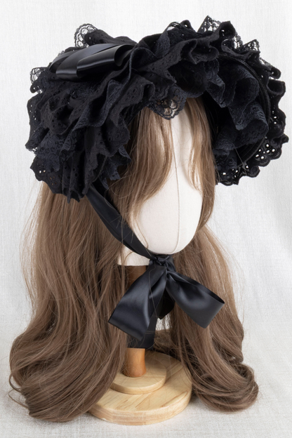 ゴシックレースフリルボンネット