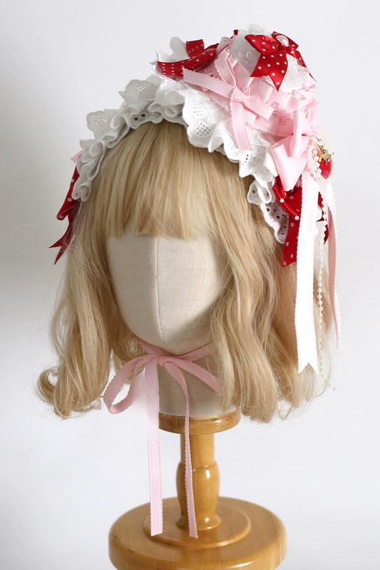 Strawberry Dot Cake Hair Accessories