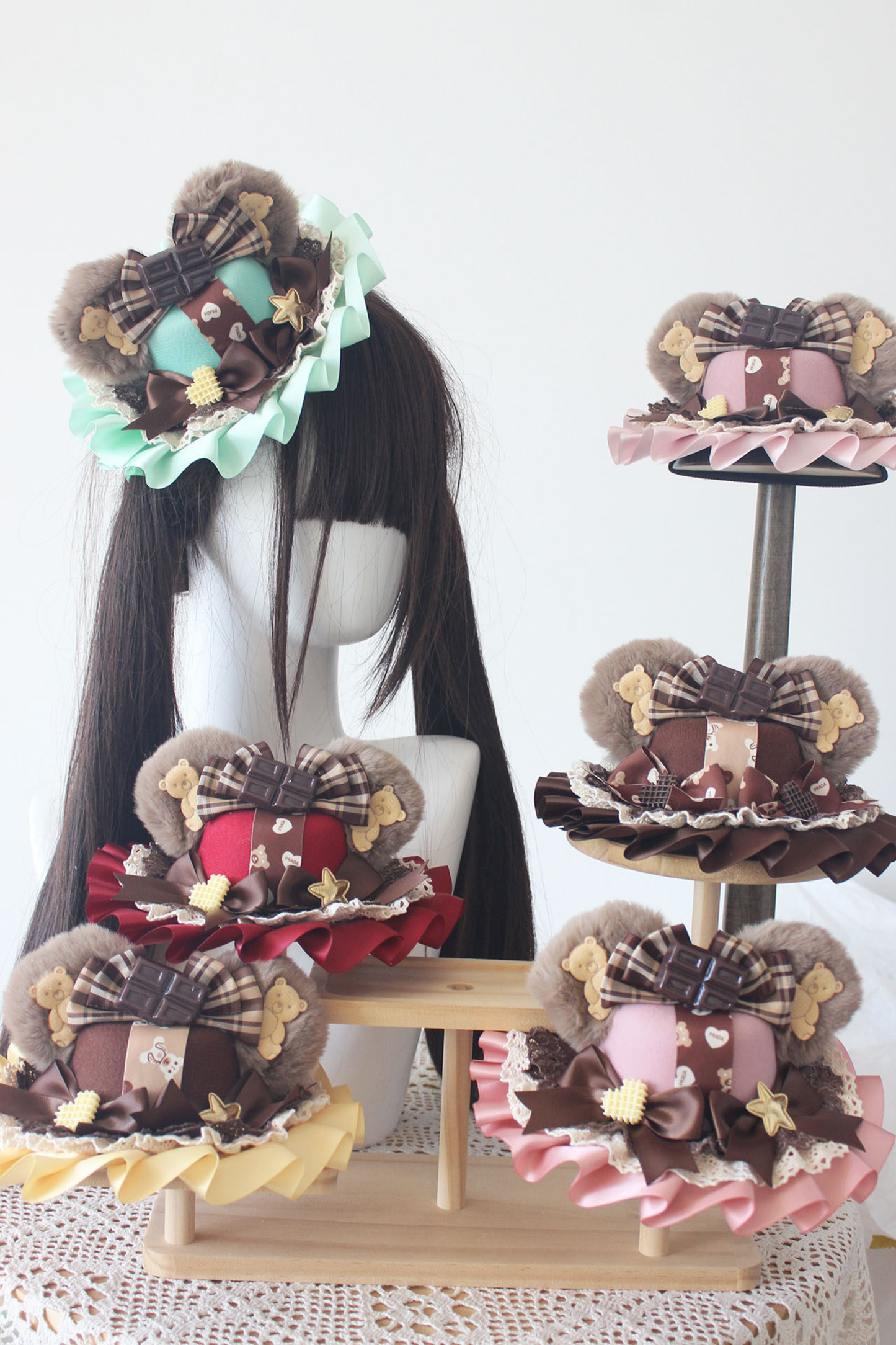 ベアイヤロリーターハット