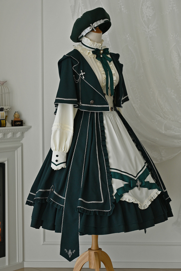 スターアカデミードレス+ケープ+シャツ+ハット+カチューシャ