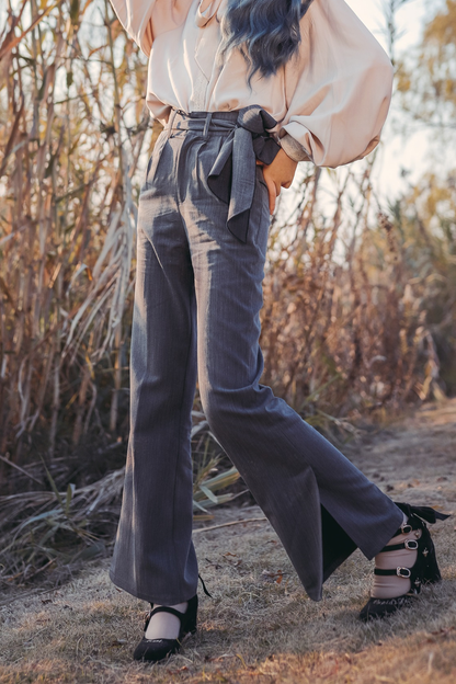 レトロシックモダンワイドレッグパンツ