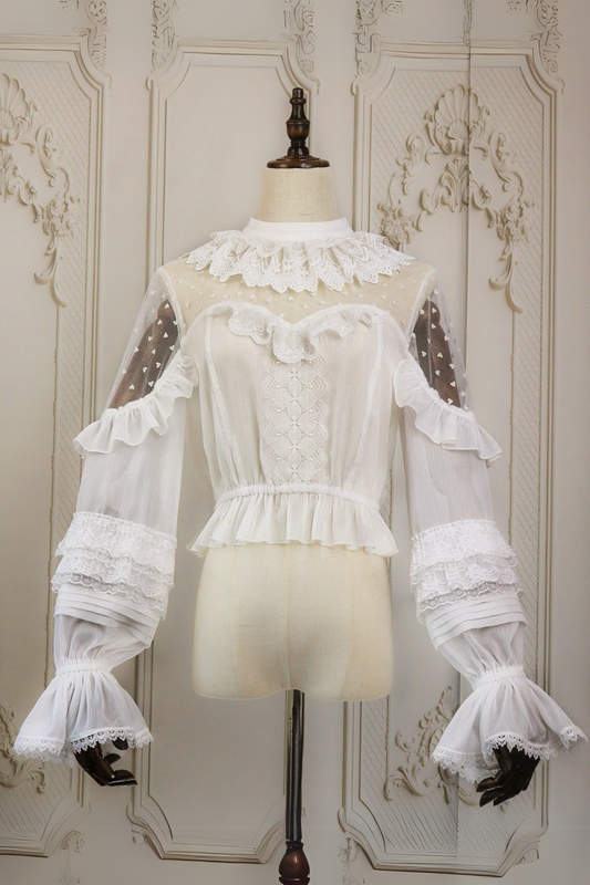 Sheer Heart Lace Flora Shirt