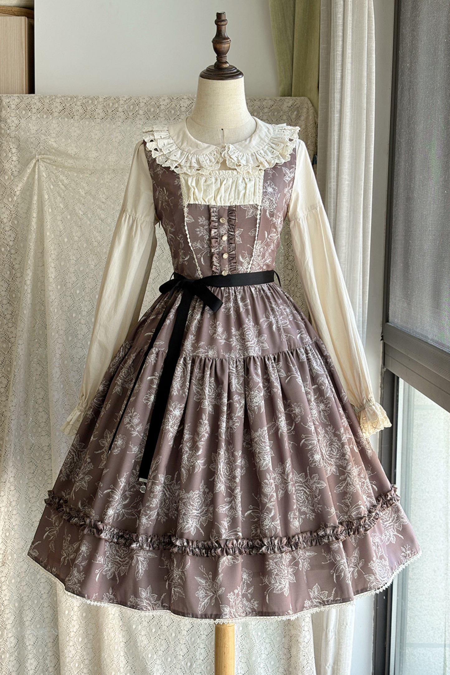 Sketch Wild Rose Elegant Lolita Jumperskirt