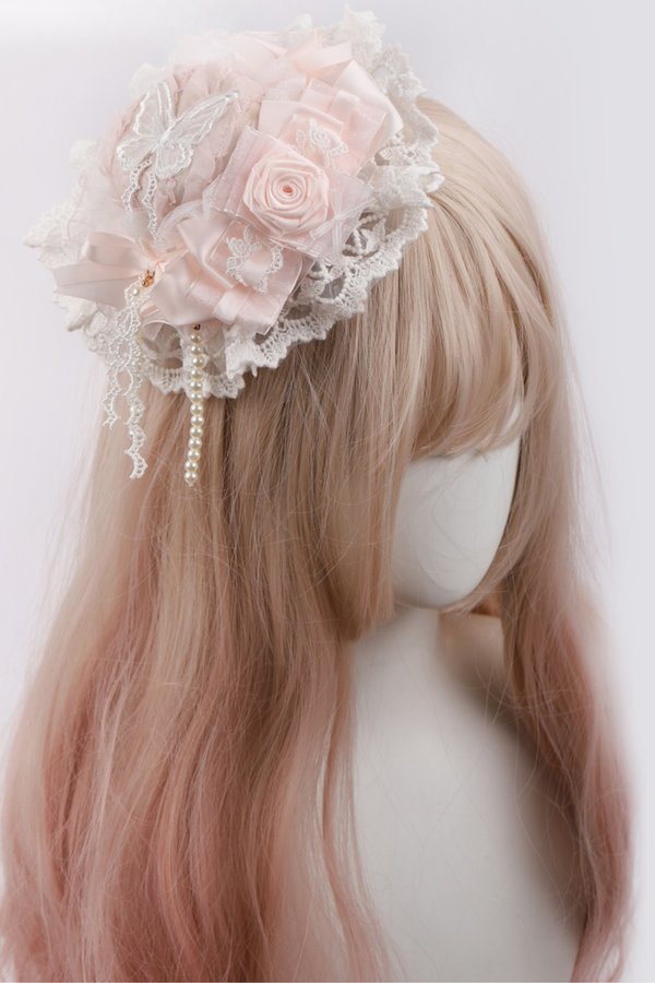 Milk Pink Lace Headband