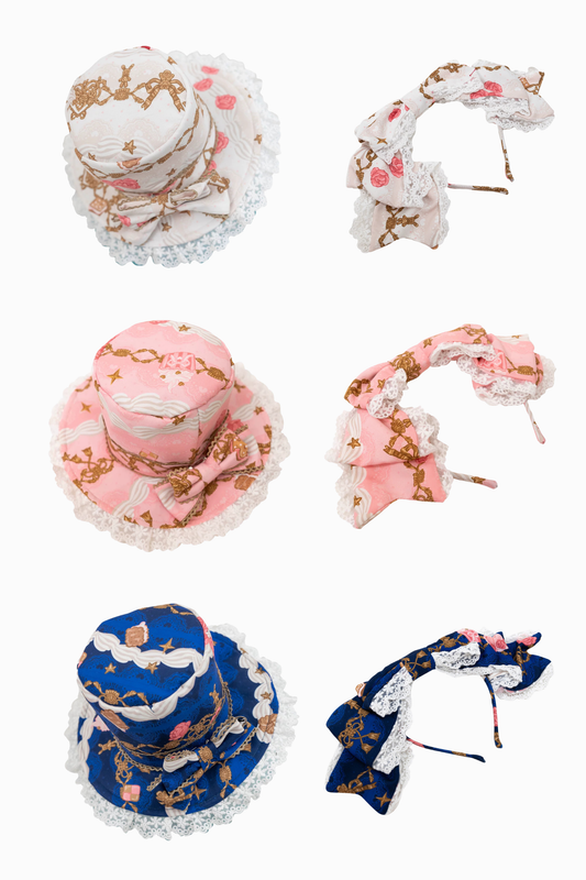 【4月26日予約締切】レトロロマンスイートロリータリボンケーキプリントシリーズアクセサリー