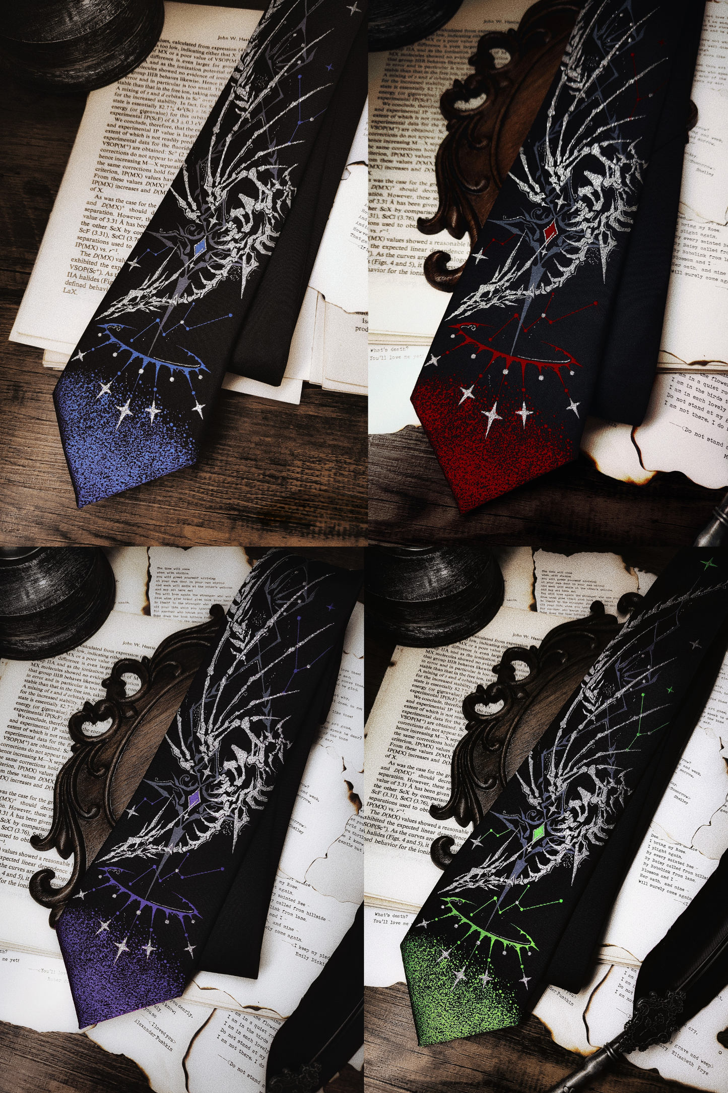 【12月26日予約締切】ギャラクシーボーンミストコアゴシックジャカードネクタイ