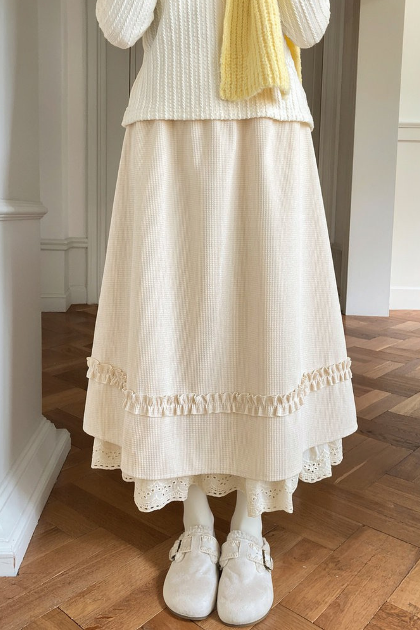 レースプレッピースタイルスカート