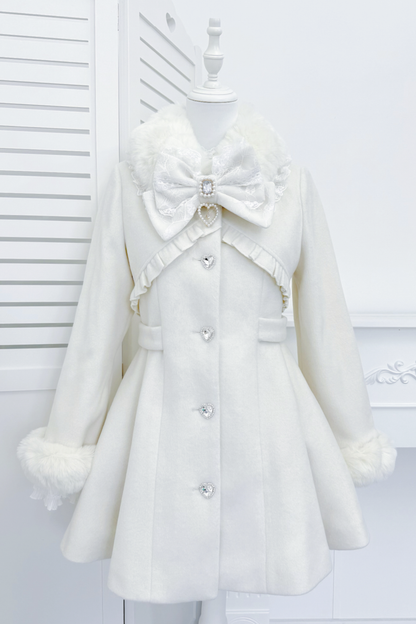 リボンウエストマークフレアコート