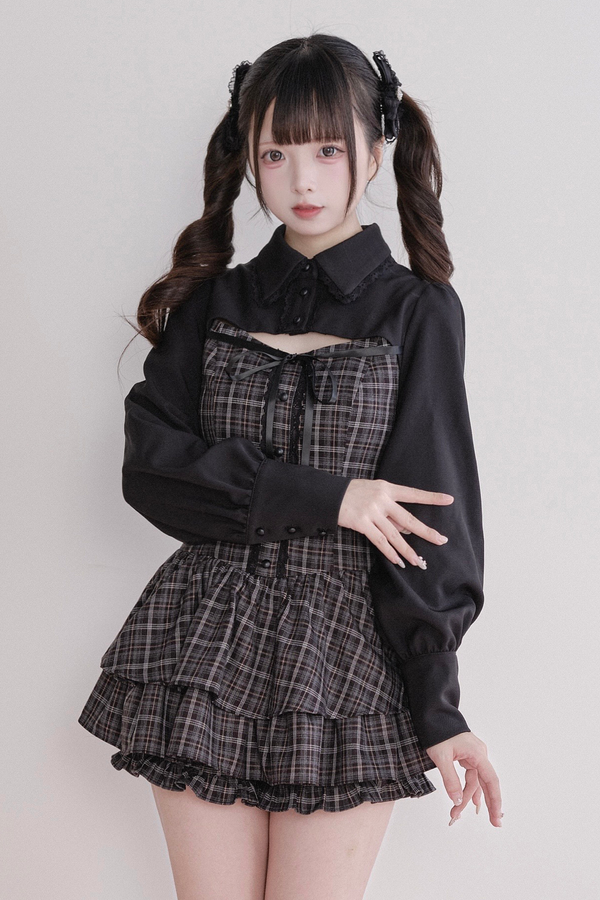 Plaid Sweet Dress + Inner Shorts