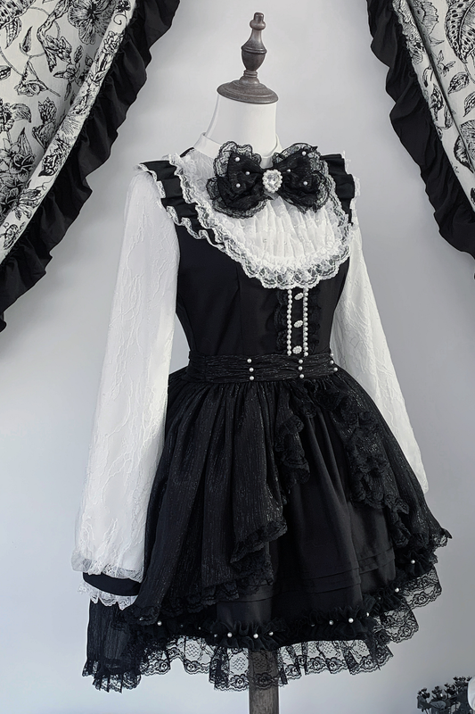 レースゴシックオーバーダークドレス