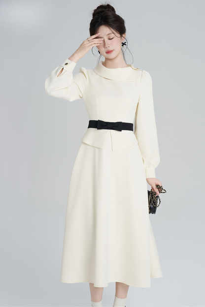 エレガントアプリコットウインタードレス