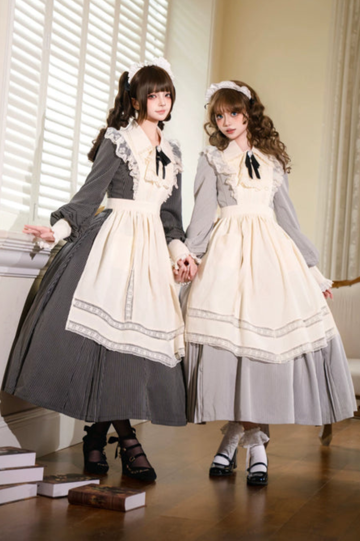 레트로 로리타 원피스 + 앞치마