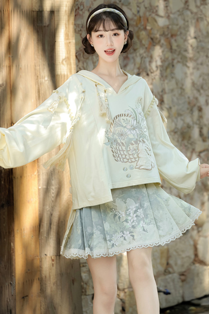 China Sweatshirt + Half Skirt