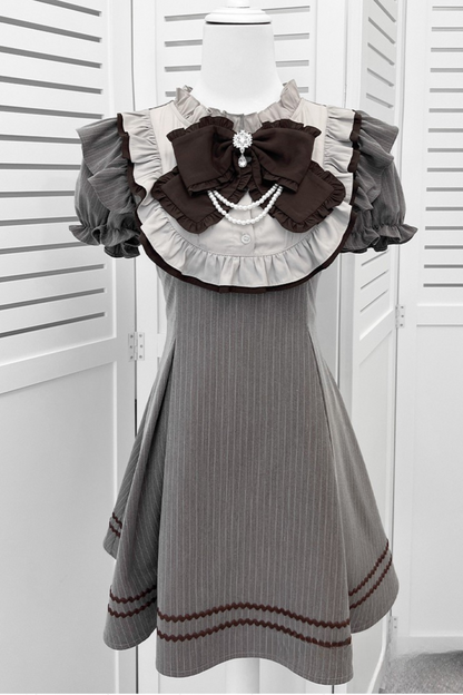 リボン地雷ダークサブカルチャーワンピース