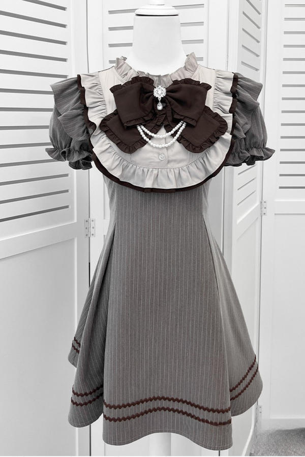 リボン地雷ダークサブカルチャーワンピース