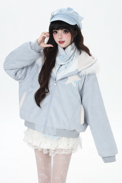 アイススターファーフードジャケット