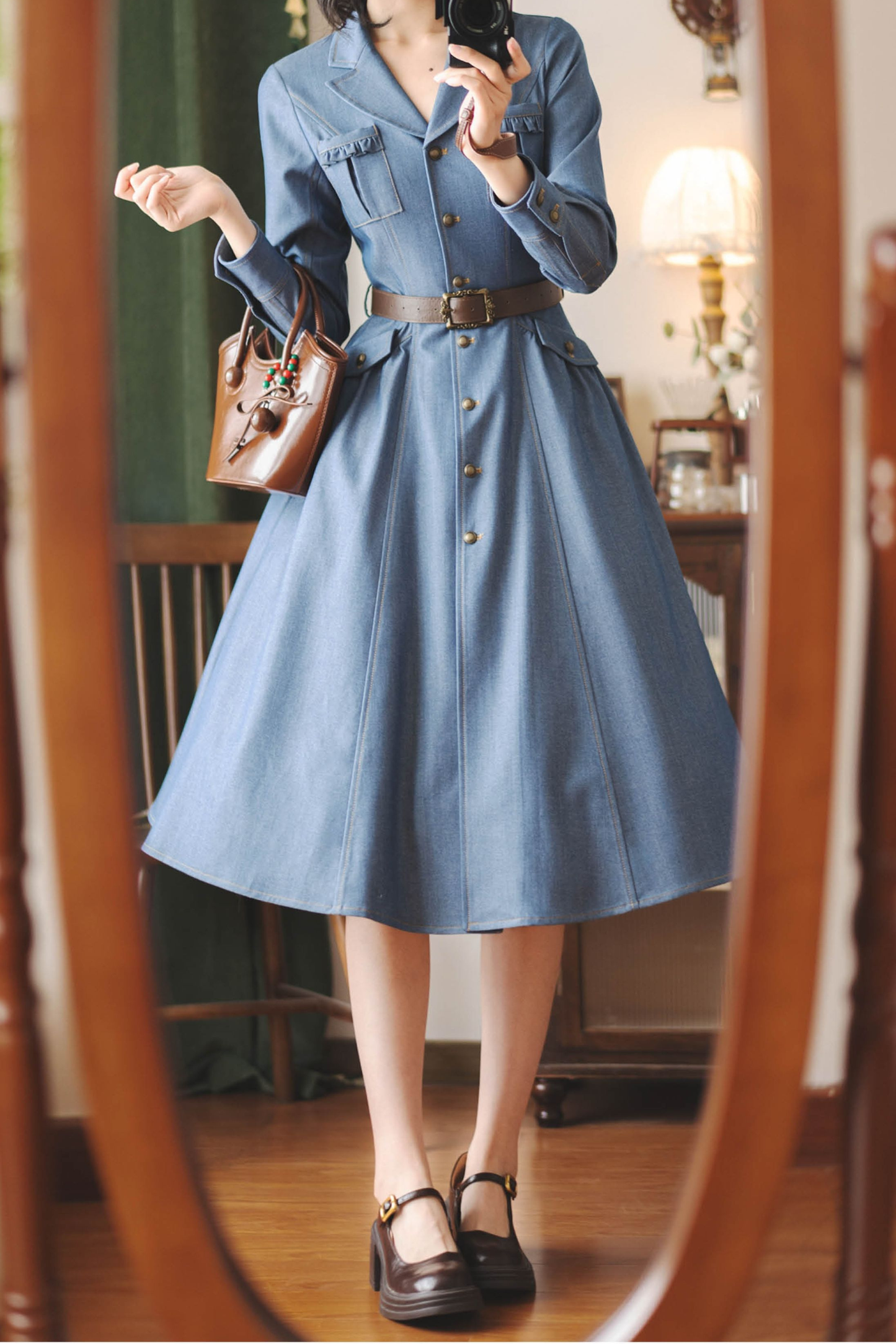 フォレストワードローブアメリカンヴィンテージデニムドレス