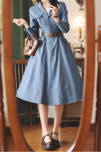 フォレストワードローブアメリカンヴィンテージデニムドレス